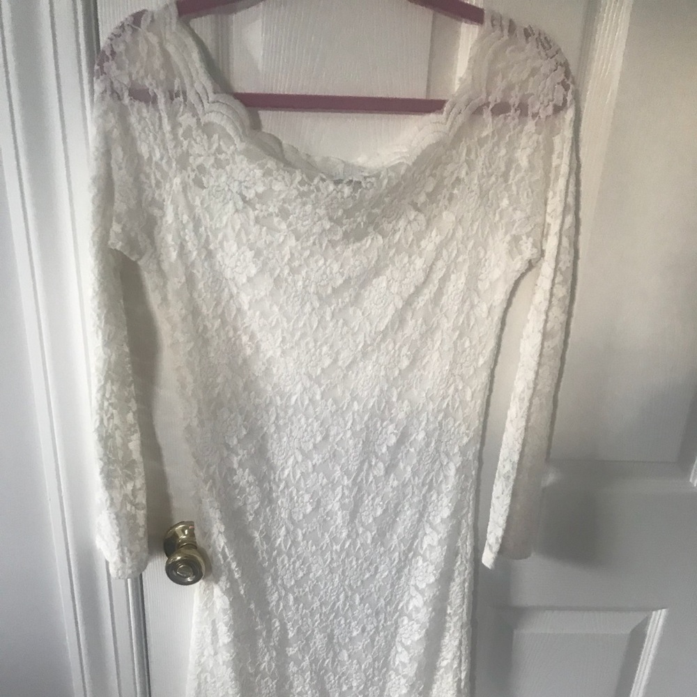 White off shoulder dress. Worn only once.